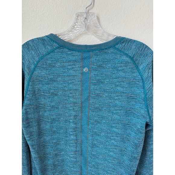 Lululemon Swiftly Tech Long Sleeve Crew Indian Ocean Blue Size 12 - Picture 6 of 9